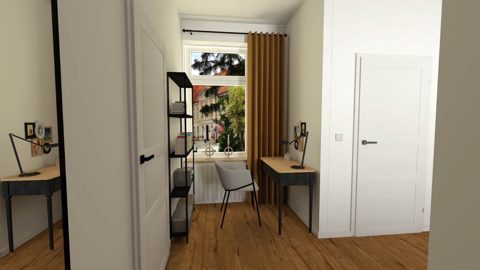 Render 1 mieszkania po podziale na dwa lokale przy ul. Menniczej