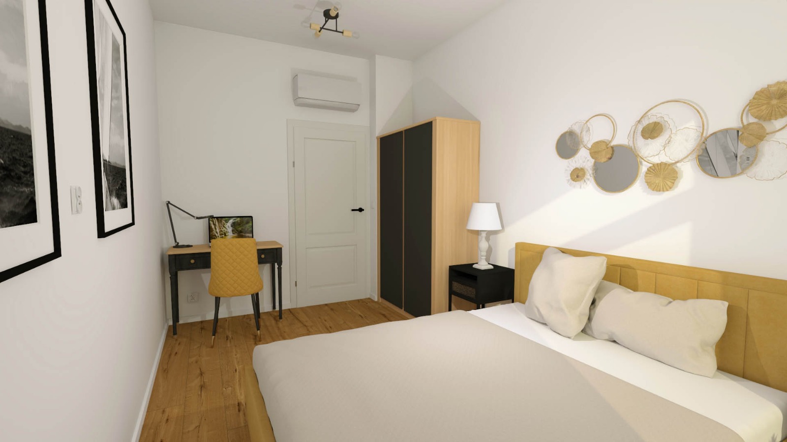 Render 10 mieszkania po podziale na dwa lokale przy ul. Menniczej