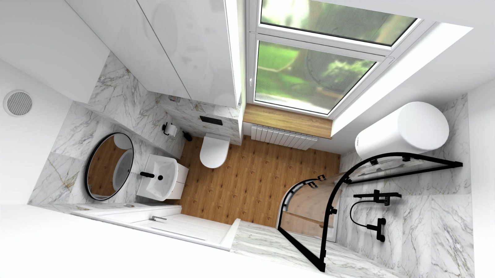 Render 6 mieszkania po podziale na dwa lokale przy ul. Menniczej