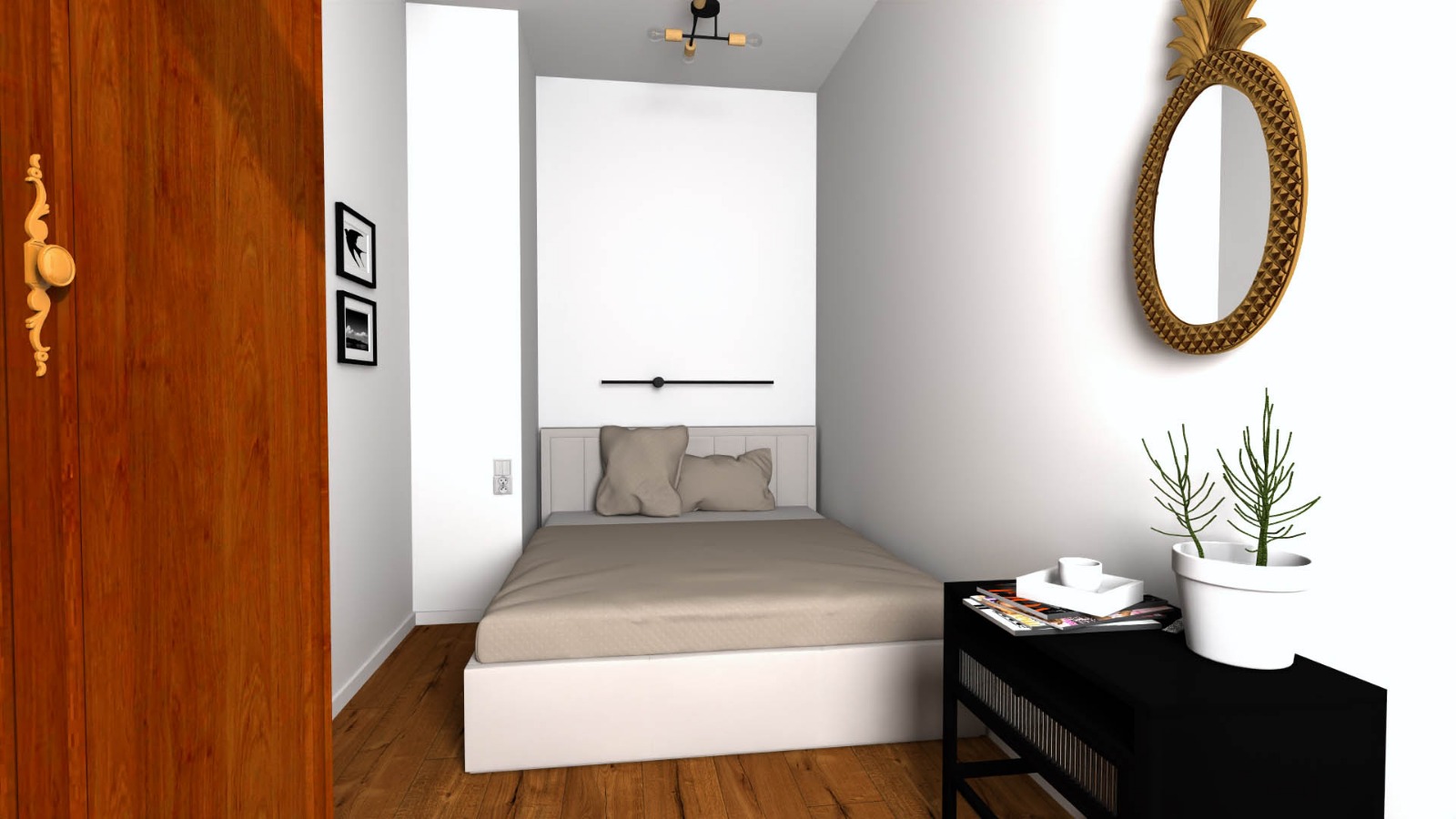 Render 9 mieszkania po podziale na dwa lokale przy ul. Menniczej